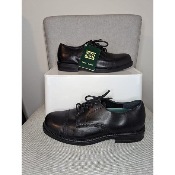 Nunn Bush Black Leather Lace Up Dress Shoes - Picture 3 of 8